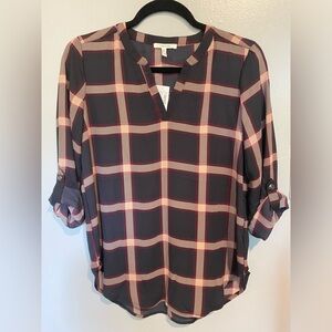 Maurice’s Atwood 3/4 Sleeve Popover Blouse